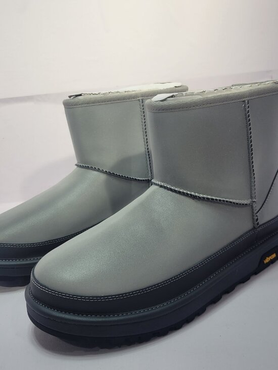 UGG Classic Mini Reflective Mens Size 9 Silver Reflective Shearling Winter Boots main image 3